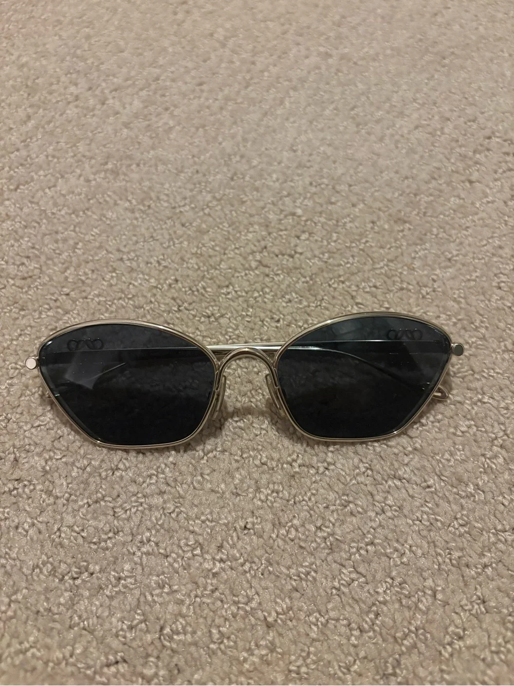 Loewe LW40115U Anagram Gold Cat Eye Sunglasses